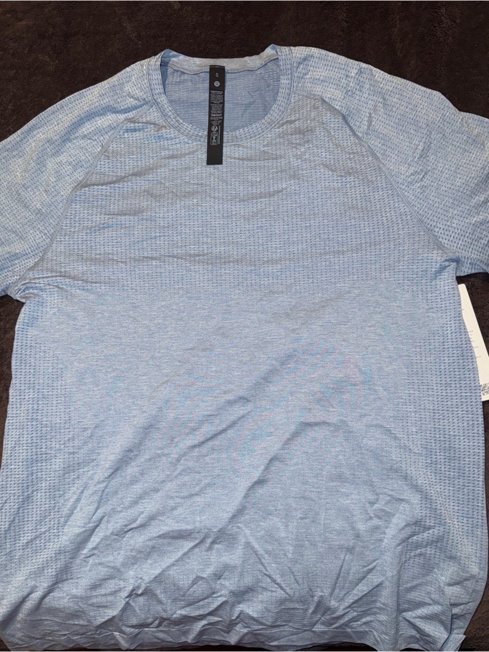 Lululemon Light Blue Men's Performance Crew Neck Shirt